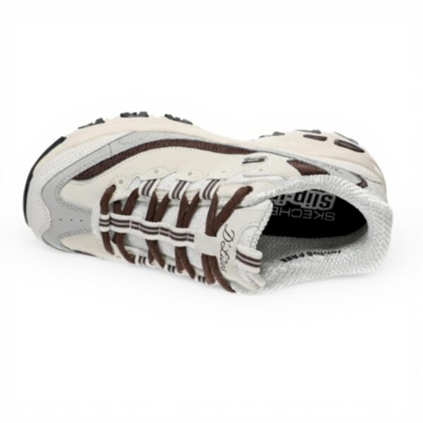Skechers DLites Donna Sneaker casual Off White Brown