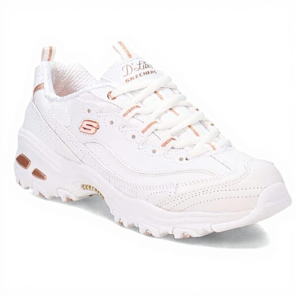Skechers DLites Fresh Start Scarpe Corsa Donna Bianco