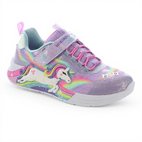 Skechers Unicorn Chaser Sneaker Bambine Luci Glitter