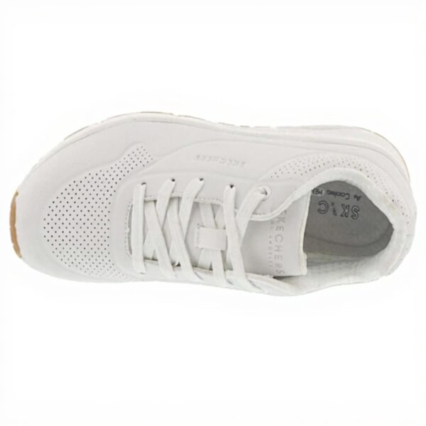 Skechers Uno Stand On Air Sneaker Donna White Memory Foam