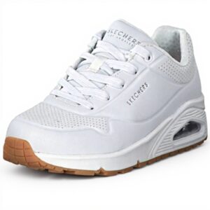 Skechers Uno Stand On Air Sneaker Donna White Memory Foam