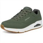 Sneaker Skechers Uno Stand On Air Uomo Olive White Gum