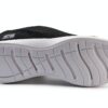 Skechers Sneaker Donna Black Mesh White Trim Design Moderno-3