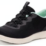 Skechers Sneaker Donna Black Mesh White Trim Design Moderno-0