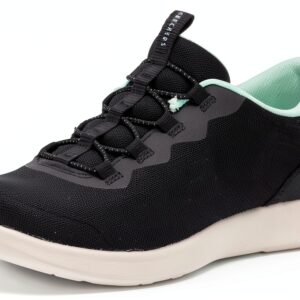 Skechers Sneaker Donna Black Mesh White Trim Design Moderno-0
