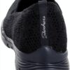Skechers Seager Sneaker Donna Nero Maglia Memory Foam-3