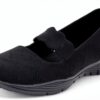 Skechers Seager Sneaker Donna Nero Maglia Memory Foam-0