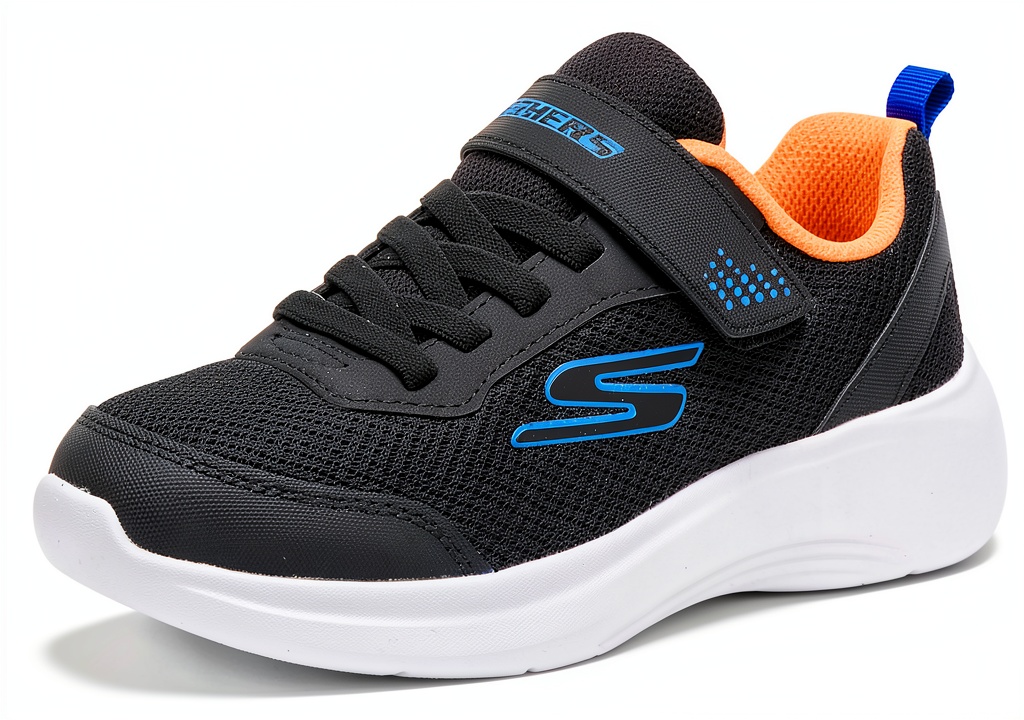 Sneaker Skechers per bambini in colore Black con dettagli blu