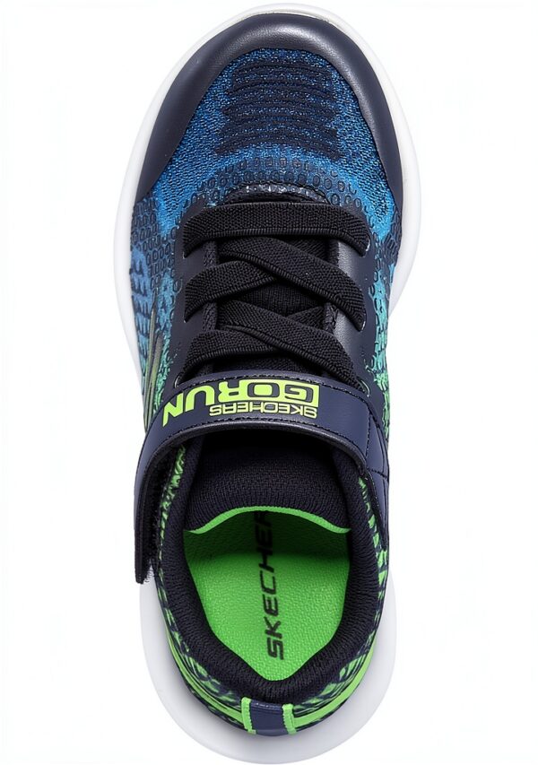 Skechers Sneaker Low Bambini Navy Polyester Scarpe Sportive-4