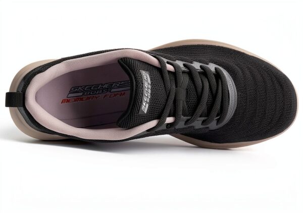 Skechers Sneaker Donna Nero Comode Casual Sportive-2