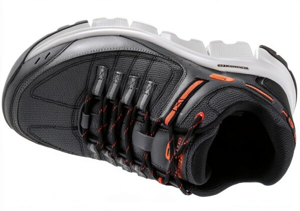 Skechers Sneaker Uomo Grigio Antracite Rete Memory Foam-1