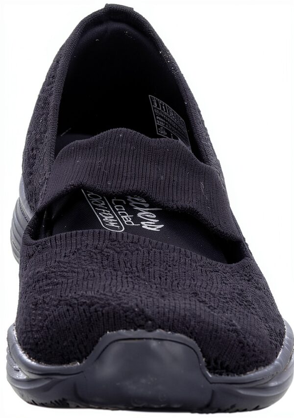 Skechers Seager Sneaker Donna Nero Maglia Memory Foam-6
