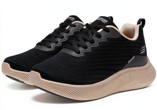Skechers Sneaker Donna Nero Comode Casual Sportive-1