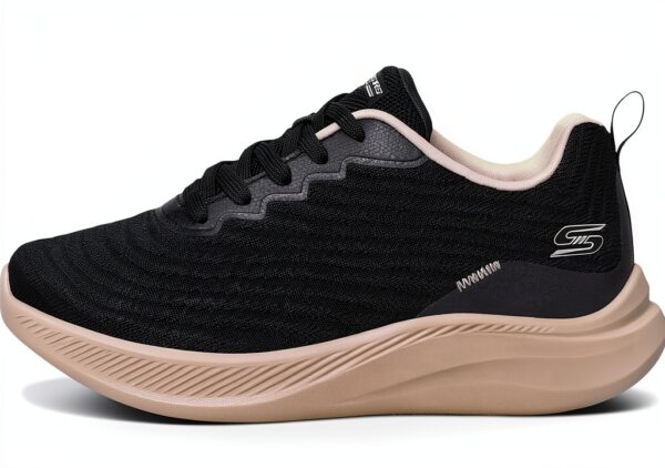 Skechers Sneaker Donna Nero Comode Casual Sportive-4