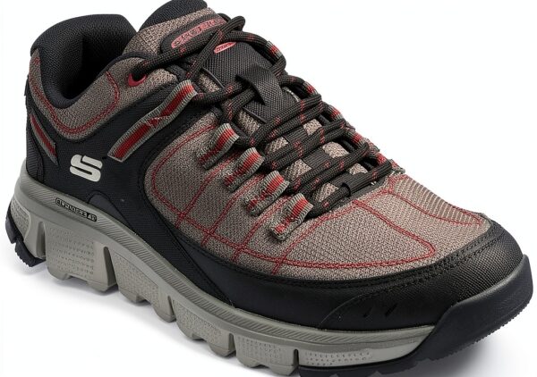 Skechers Sneaker Uomo Mesh Navy Grigio Lacci Casual-4