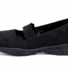 Skechers Seager Sneaker Donna Nero Maglia Memory Foam-1