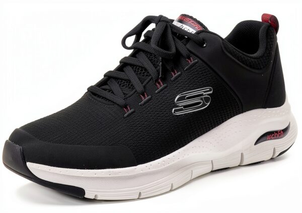 Skechers Arch Fit Titan Sneaker Uomo Grigio Tessuto Comodo