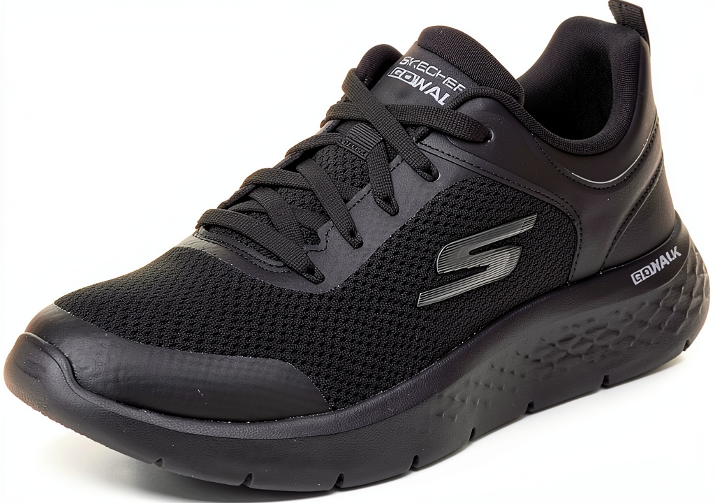 Skechers Go Walk Flex in tessuto sintetico Navy su pavimento