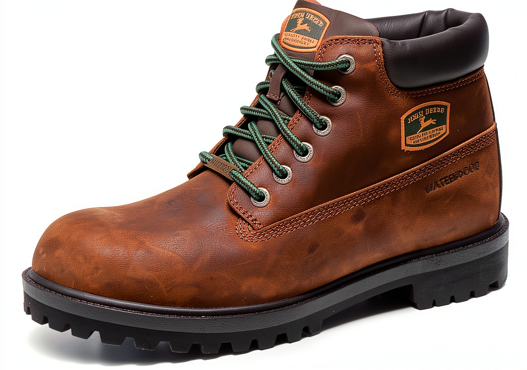 Skechers Sergeants Dozer stivali uomo in pelle marrone su sfondo neutro