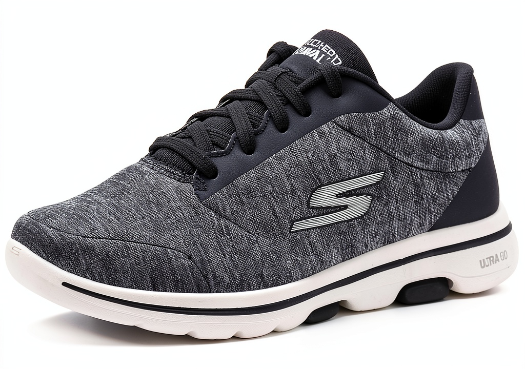 Skechers Go Walk 5 Vero scarpe donna in tessuto nero e bianco