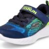 Skechers Sneaker Low Bambini Navy Polyester Scarpe Sportive-0