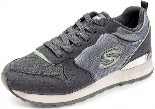 Skechers Sneaker Donna 155287 Suede Mesh Duraleather Comode