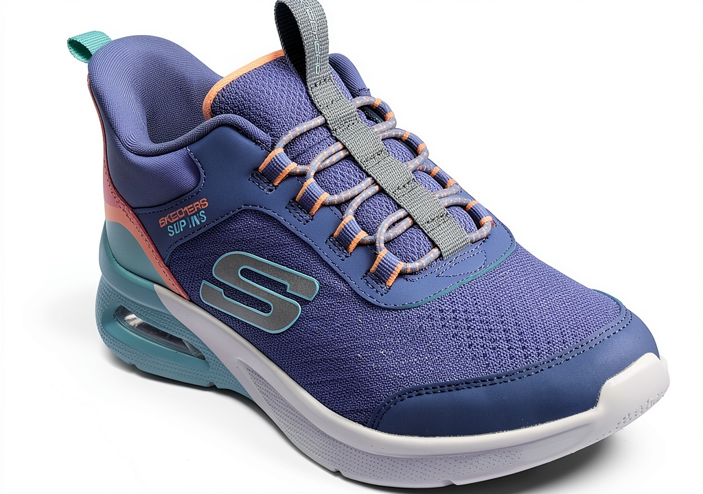 'Skechers Microspec Max Color Trifecta scarpe donna in uso su pavimento'