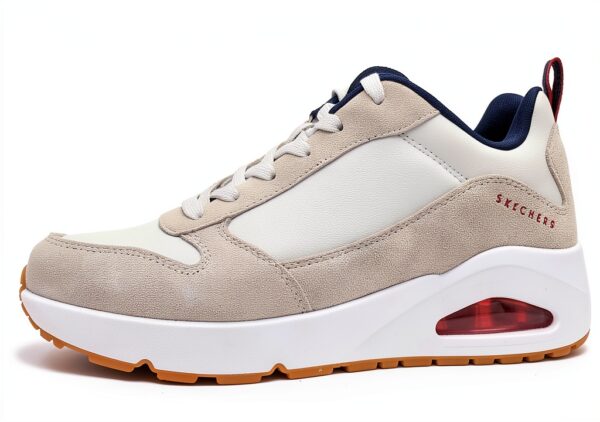 Skechers Sneaker Uomo Uno Stacre Ecopelle Bianco Casual