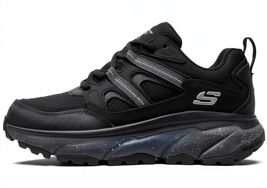 Scarpe Skechers da uomo in Nero Carbone con memory foam