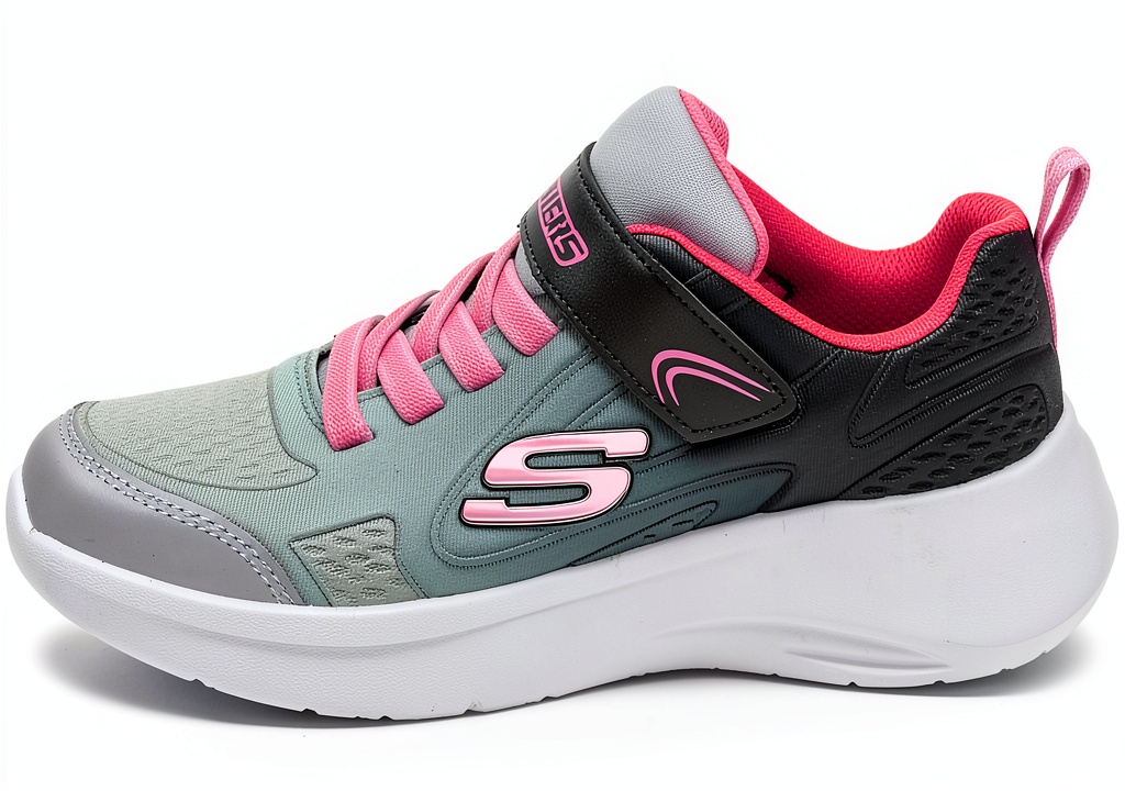 Skechers 204804 Senza Lacci Uomo in Nero Multicolore su pavimento