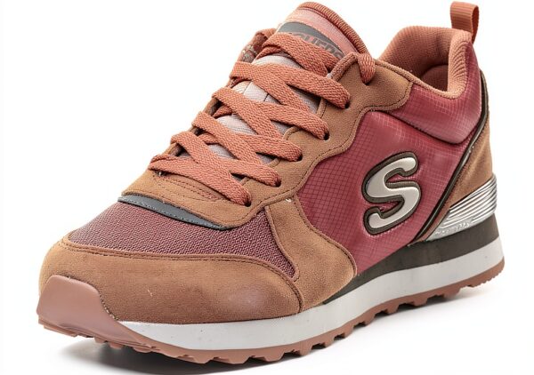 Skechers Sneaker Donna 155287 Suede Mesh Duraleather Casual
