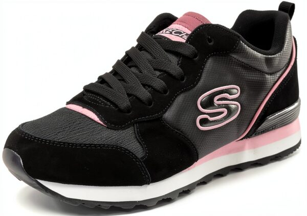 Skechers Sneaker Donna 155287 Suede Mesh Duraleather Casual