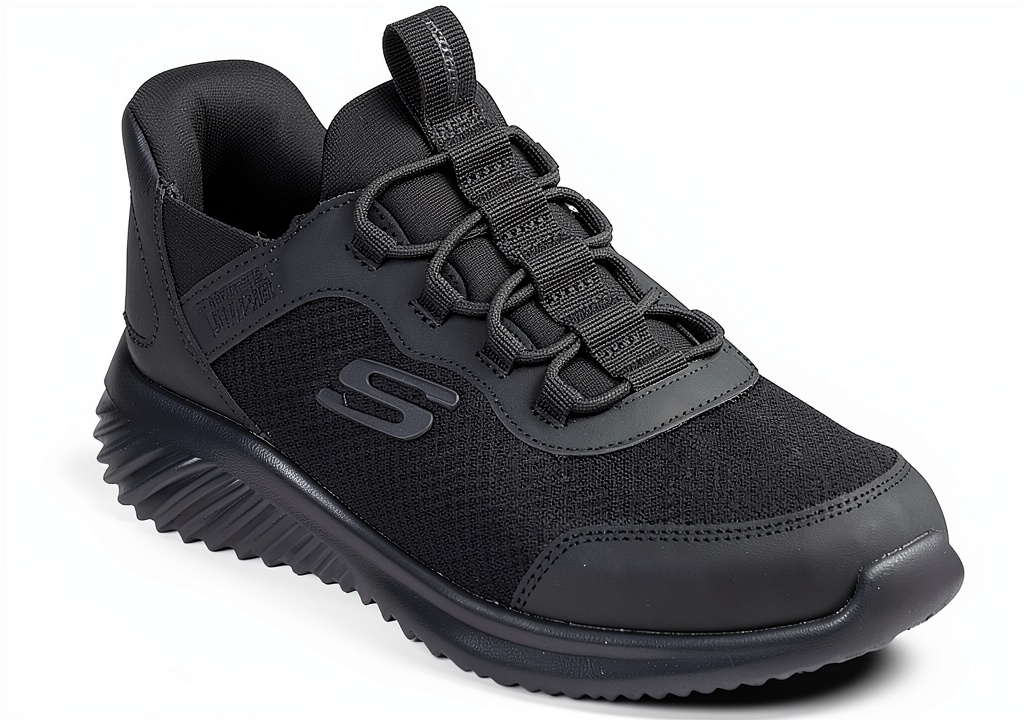 'Skechers Bounder Brisk-Burst indossate da un bambino in movimento'