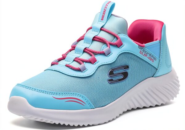 Skechers Bounder Scarpe Bambine Sneaker Casual Rosa Turchese