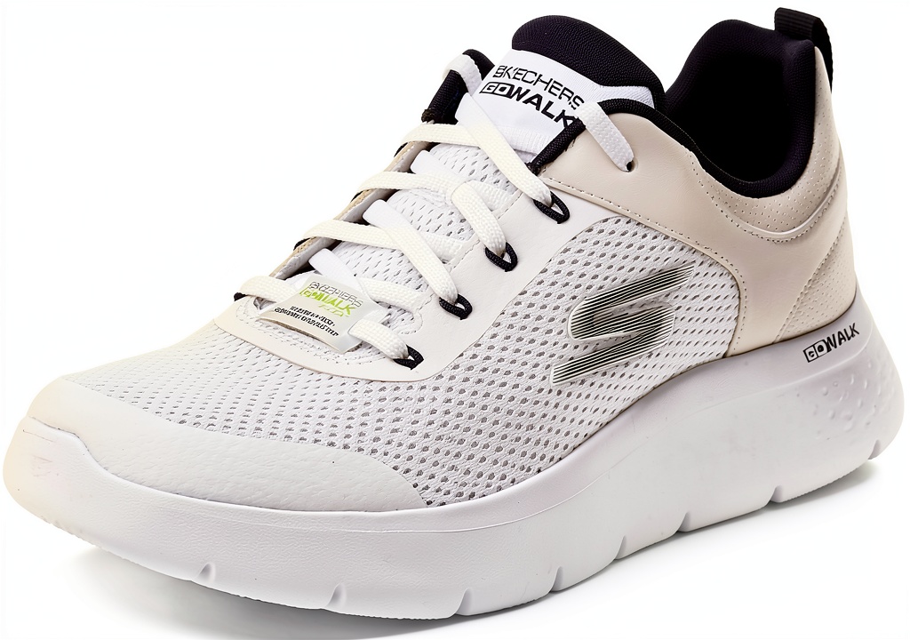 Skechers Go Walk Flex in tessuto sintetico Navy su sfondo urbano