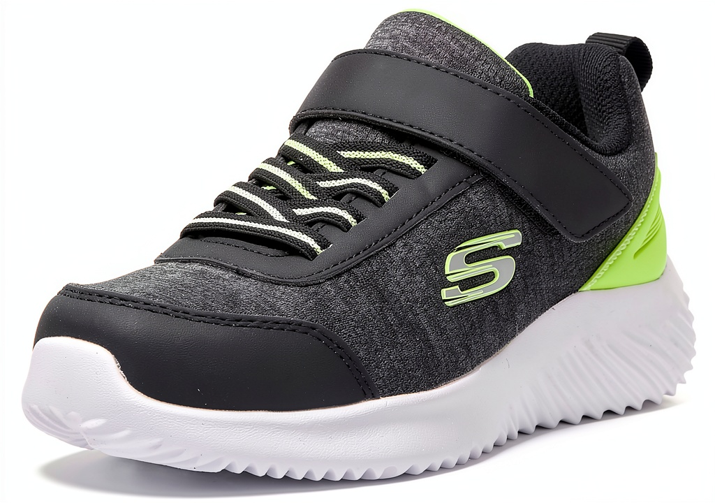 Skechers Bounder Dripper Drop sneaker in colore Nero su sfondo chiaro