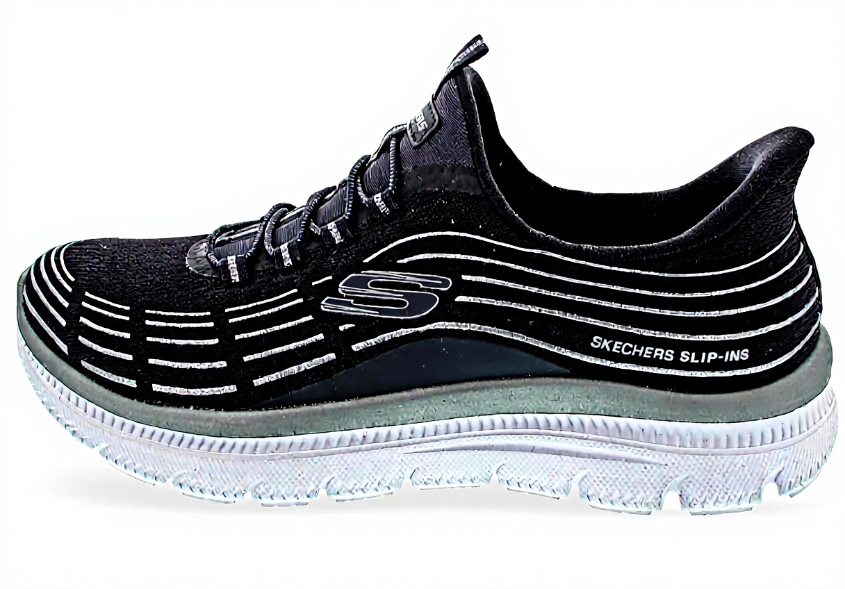 Skechers Summits Plus Soft Luster indossate in un contesto urbano