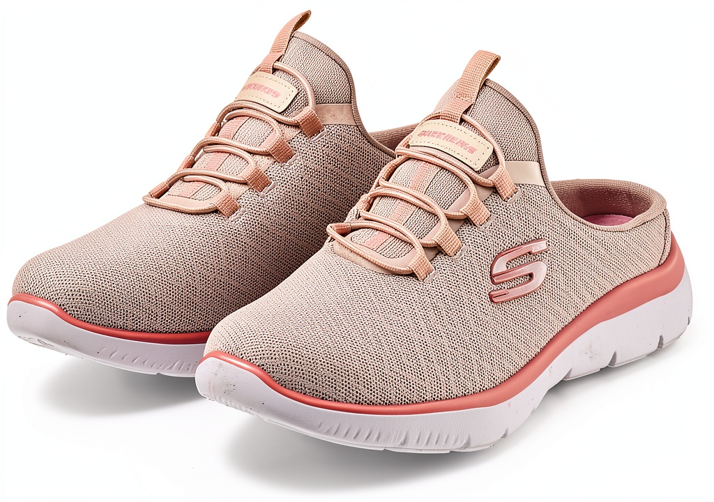 Skechers Mules Donna in tessuto leggero con plantare memory foam