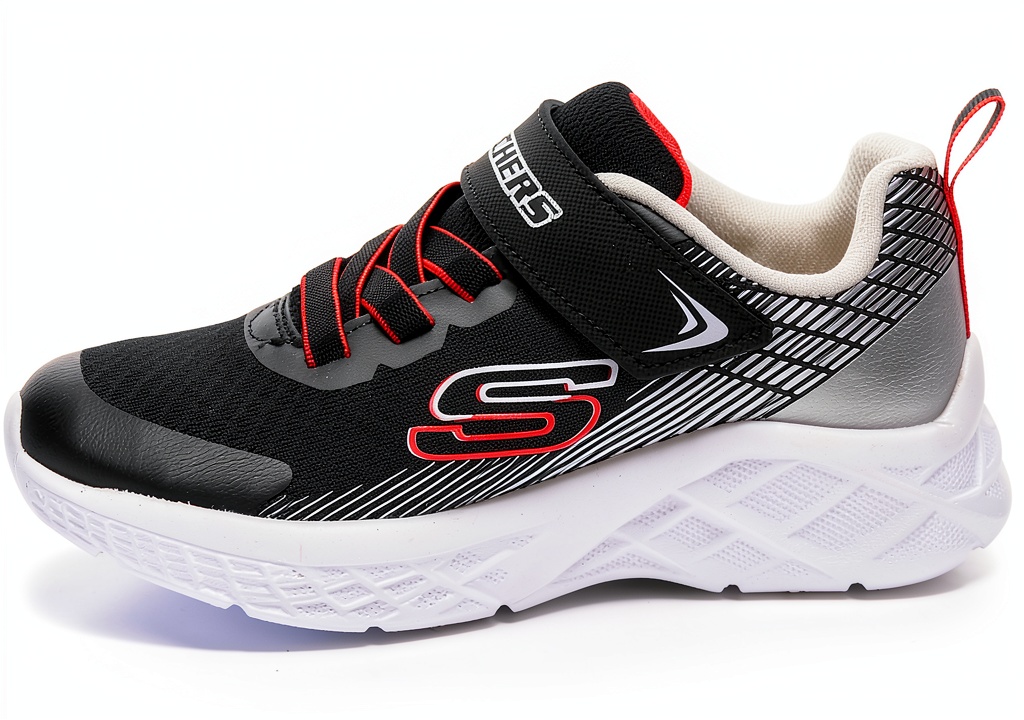Sneaker Skechers per bambini in tessuto sintetico con suola flessibile