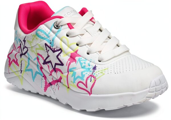 Skechers Sneaker Bambine Stampa Stelle Cuore Leggere-1