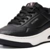 Skechers Sneaker Uomo Duraleather Mesh Bianco Nero-0