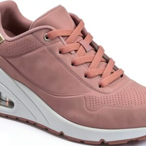 Skechers Sneaker Donna Duraleather Memory Foam Nero-0