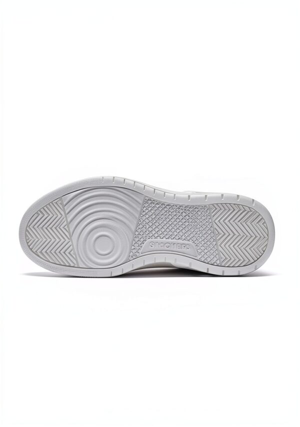 Skechers Sneaker Uomo White Duraleather Mesh Comode-3