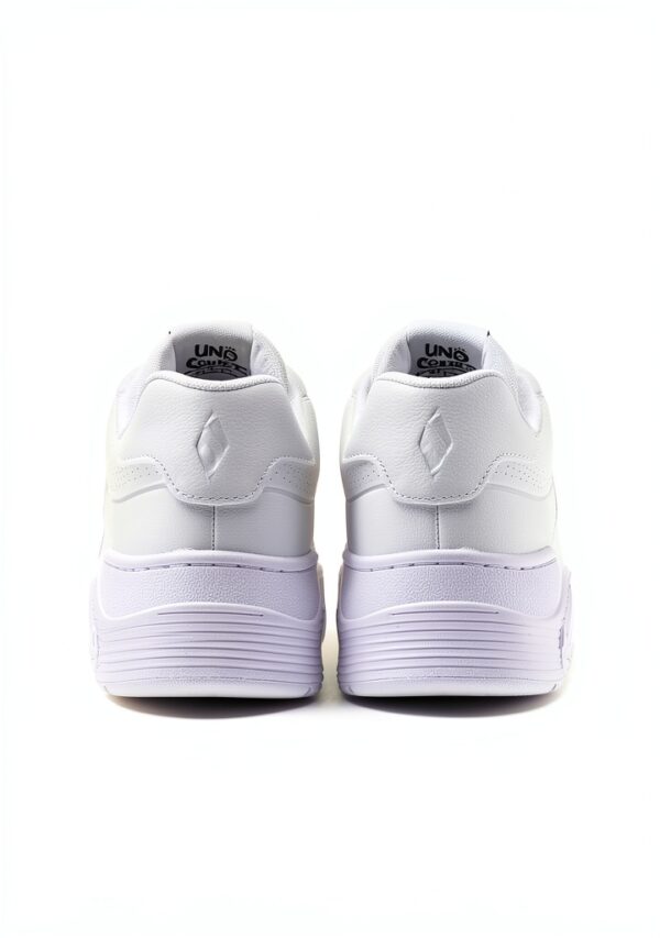 Skechers Sneaker Uomo White Duraleather Mesh Comode-4