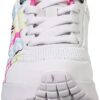 Skechers Sneaker Bambine Stampa Stelle Cuore Leggere-3