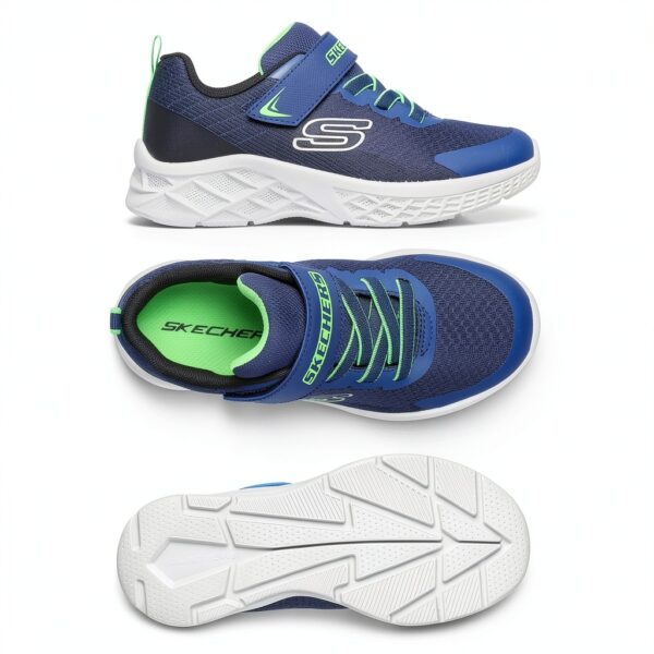 Skechers Sneaker Bambini Tessuto Sintetico Suola Flessibile-2