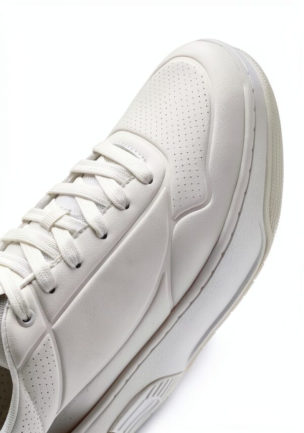 Skechers Sneaker Uomo White Duraleather Mesh Comode-6