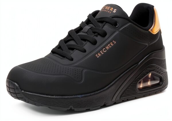 Skechers Scarpe Donna Sneaker Pelle Sintetica Nero-0