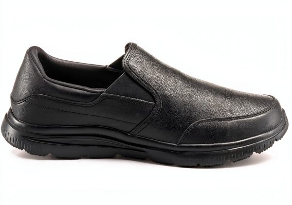 Skechers Flex Advantage Sr Mocassini Uomo Nero Pelle-3
