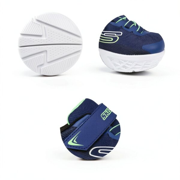 Skechers Sneaker Bambini Tessuto Sintetico Suola Flessibile-4